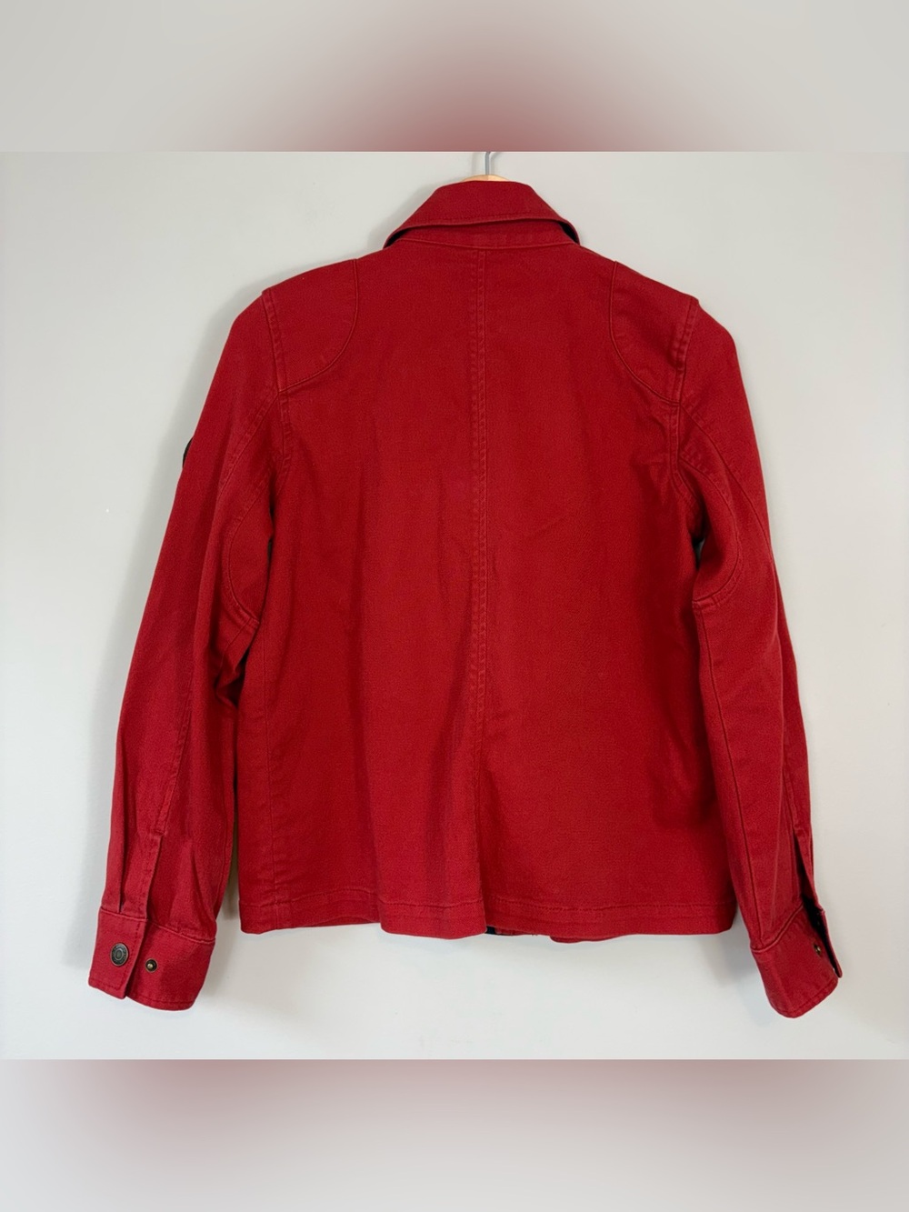 Ralph Lauren Vintage LRL Lauren Jean Co Red Fireman Jacket Sz Petite M - Picture 9 of 15